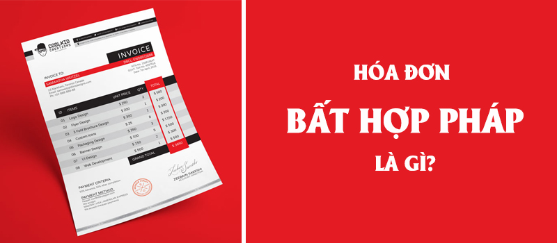 Sử dụng bất hợp pháp hóa đơn 