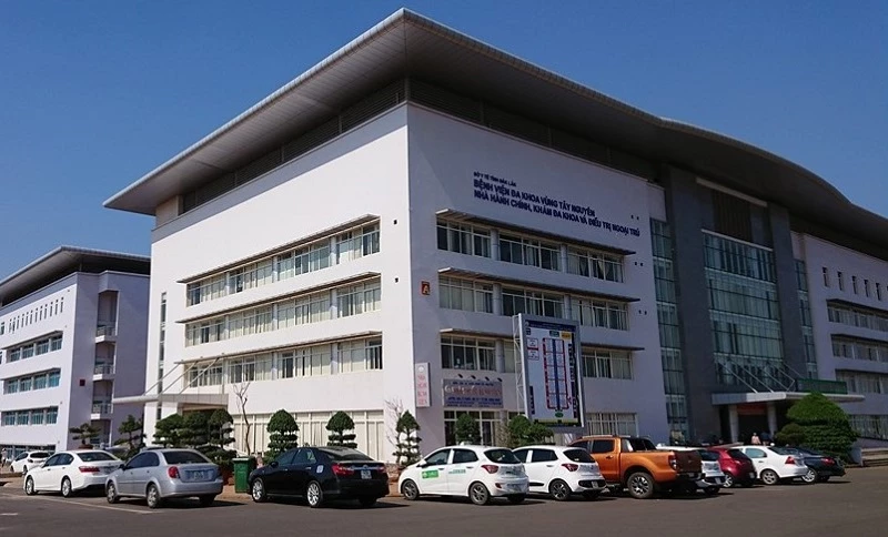 Bệnh viện Đa khoa vùng Tây Nguyên, nơi bệnh nhân dương tính với Covid-19 đầu tiên của tỉnh Đắk Lắk đang điều trị.