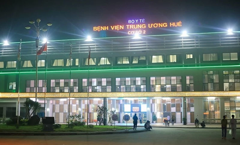 Cơ sở 2 Bệnh viện Trung ương Huế, nới tiếp nhận điều trị 2 bệnh nhân Covid-19 nặng từ Đà Nẵng chuyển ra