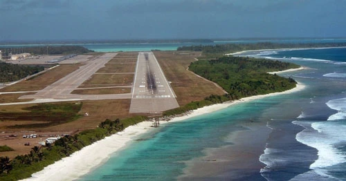 Cơ sở quân sự của Mỹ trên đảo Diego Garcia nằm giữa Ấn Độ Dương. Ảnh: CNN