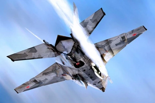 Đồ họa tiêm kích đánh chặn MiG-41 của Nga. Ảnh: Avia-pro.