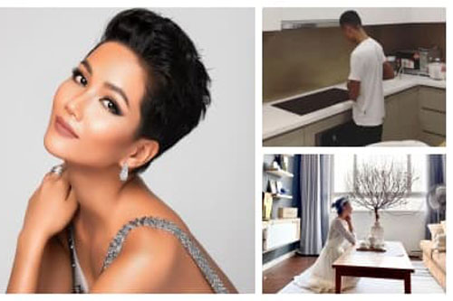 Xây nhà bạc tỉ ở quê, căn hộ mới thuê của Hoa hậu H'Hen Niê ở Sài Gòn như thế nào?