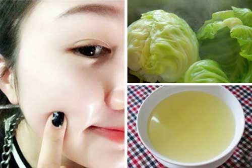 Da mặt trắng không tì vết nếu sử dụng nước cải bắp luộc theo cách này