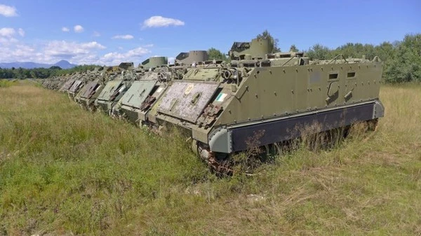 Các xe thiết giáp chở quân M113 đã ngừng hoạt động của Quân đội Italia. Ảnh: National Interest.