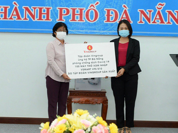 Đà Nẵng tiếp nhận hỗ trợ 100 máy thở xâm nhập VFS 510 cùng gần 5 tỉ đồng