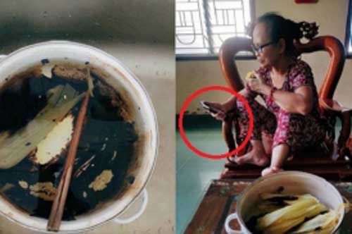 Để nồi ngô luộc cháy đen nhưng vẫn thản nhiên làm điều này, bà mẹ U60 bị con gái lên mạng "bóc phốt