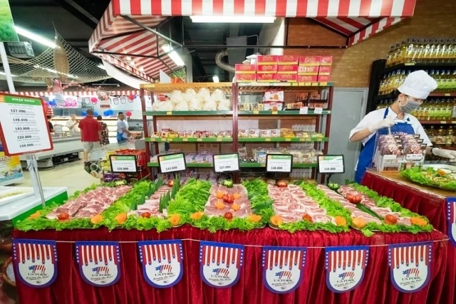 Các sản phẩm thịt heo Mỹ với mức giá ưu đãi lên tới 40% tại ‘Tuần lễ thịt heo Mỹ’ trên các siêu thị/cửa hàng của BRGMart