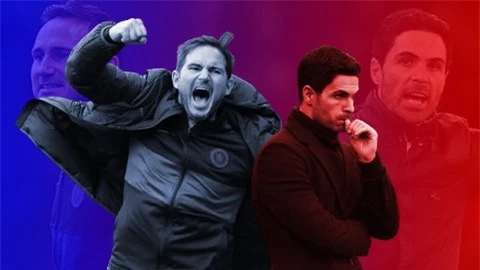 Lần này, Lampard sẽ lại 'đè' Arteta?