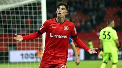 Leverkusen khiến fan Chelsea chưng hửng về Kai Havertz