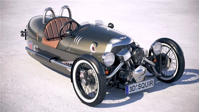 Morgan 3 Wheeler 2020 có thiết kế độc đáo, có trọng lượng 524kg.