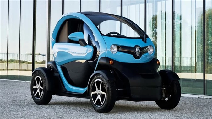 Renault Twizy 2012-2020 có ngoại hình hiện đại với trọng lượng khoảng 450kg.