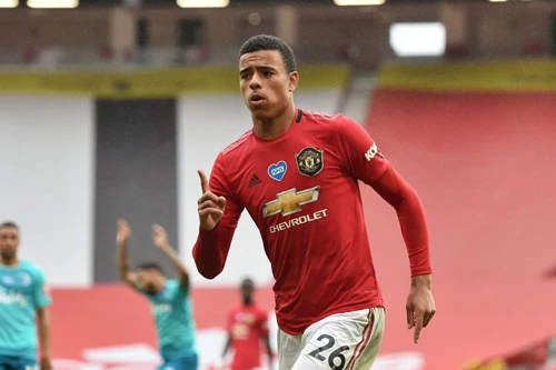 =3. Mason Greenwood (M.U, giá trị chuyển nhượng hiện nay: 40,5 triệu bảng, mức tăng giá: 22,5 triệu bảng).