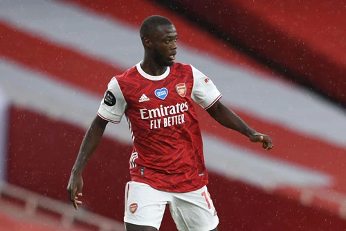 Tiền vệ phải: Nicolas Pepe.