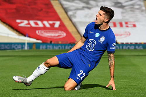 Pulisic đi vào lịch sử FA Cup với bàn mở tỷ số vào lưới Arsenal