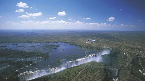 Thác Victoria trên sông Zambezi, Zimbabwe.