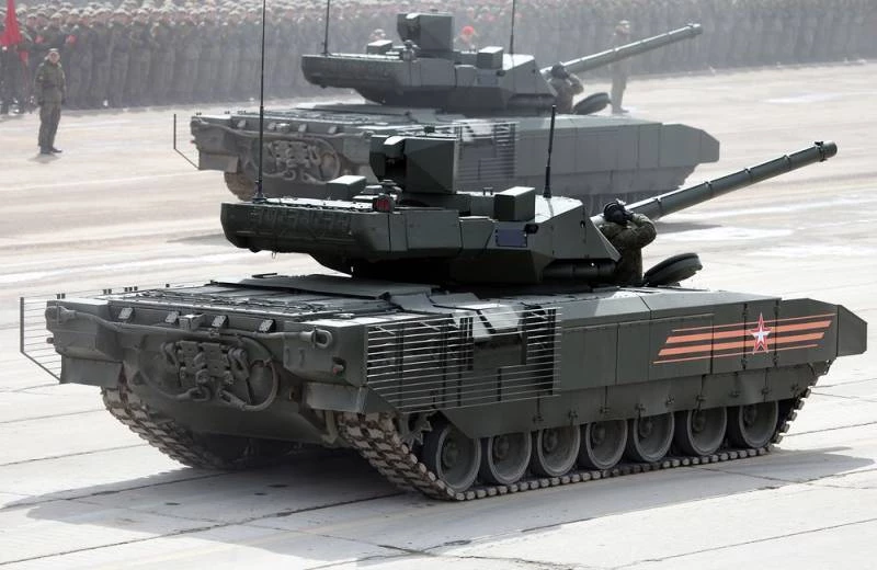 Xe tăng chiến đấu chủ lực T-14 Armata. Ảnh: TASS.