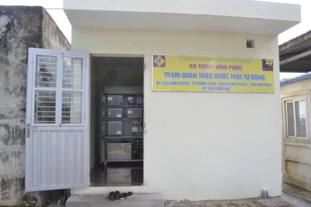 Trạm Quan trắc nước thải tự động tại Công ty An Thịnh – KCN Bình Xuyên, Vĩnh Phúc.