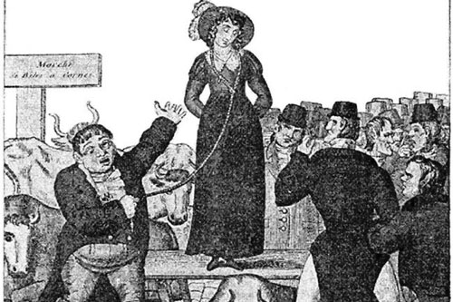 Hủ tục "bán vợ chấm dứt hôn nhân" của đàn ông nước Anh vì ly hôn quá tốn kém tiền bạc