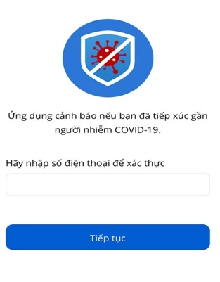 Bước 2: Bạn nhập số điện thoại của bạn để xác thực, sau đó nhấn Tiếp tục