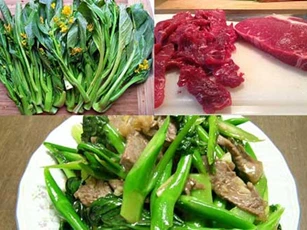 Rau cải ngồng xào thịt bò thơm ngon đậm vị cả nhà thi nhau gắp