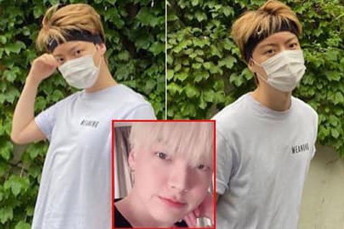 Hậu ly hôn Goo Hye Sun, Ahn Jae Hyun gây chú ý khi tái xuất với mái tóc vàng hoe