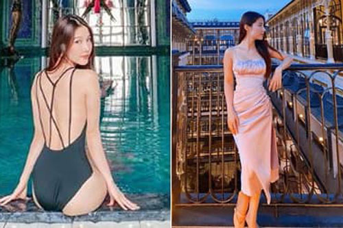 Hết vai trong 'Tình yêu và tham vọng', Diễm My đi du lịch Sa Pa, còn khoe lưng ong mướt mắt