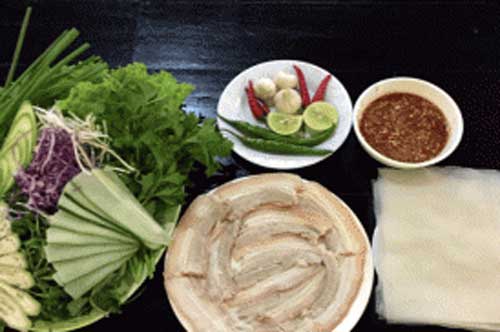 Cách làm món bánh tráng cuốn thịt heo ngon chuẩn vị Đà Nẵng