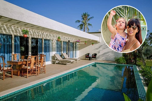 Hà Anh tránh dịch ở biệt thự riêng