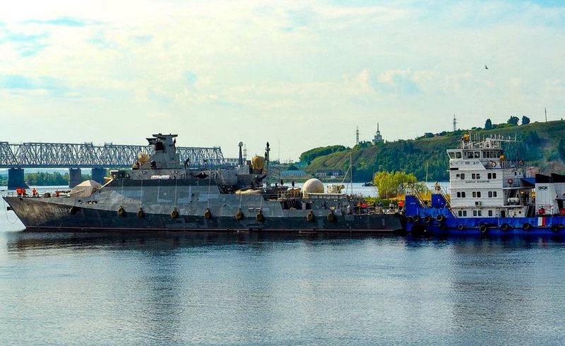 Tàu hộ vệ tên lửa Graivoron lớp Buyan-M. Ảnh: RIA Novosti.