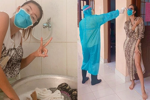 Minh Tú tận hưởng cuộc sống cách ly ở Trà Vinh