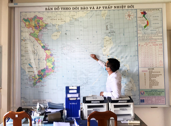 Đà Nẵng: Yêu cầu thông báo kịp thời cho tàu thuyền về vùng áp thấp giữa Biển Đông