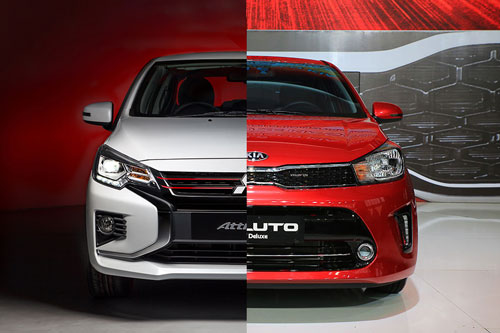 So sánh chi tiết Mitsubishi Attrage với Kia Soluto 