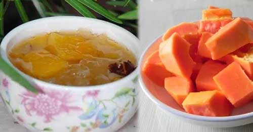 Canh đu đủ mộc nhĩ trắng vừa giúp con ngừa bệnh hô hấp, vừa giúp da mẹ trẻ hóa mịn màng