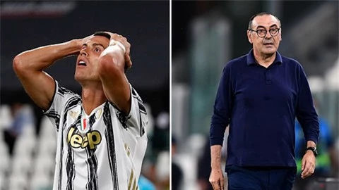 Ronaldo và Sarri phản ứng ra sao sau thất bại của Juventus?