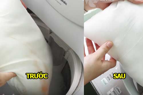 Chỉ cần cho thứ này vào ruột gối vàng ố đến mấy cũng nhanh chóng sạch bong như mới