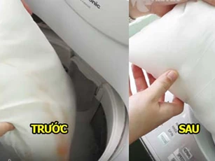 Chỉ cần cho thứ này vào ruột gối vàng ố đến mấy cũng nhanh chóng sạch bong như mới