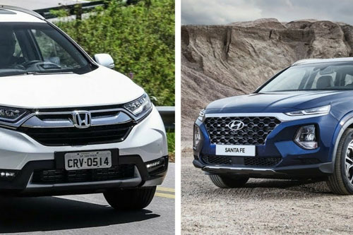 So sánh bộ ba Honda CR-V, Hyundai SantaFe và Mazda CX-5