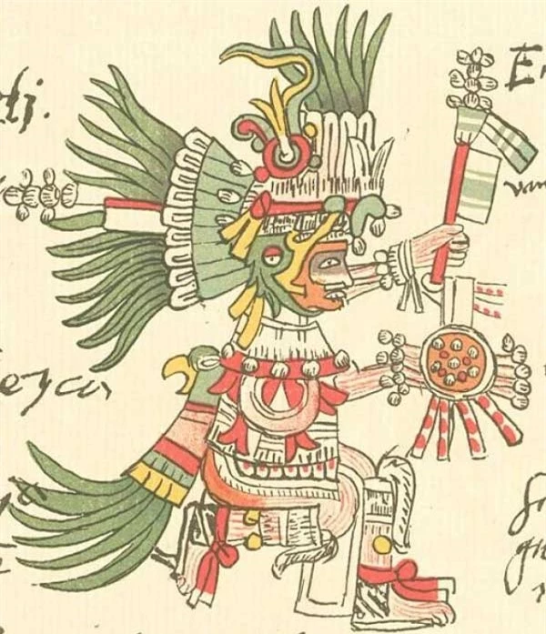 Huitzilopchtli - thần Mặt trời của người Aztec