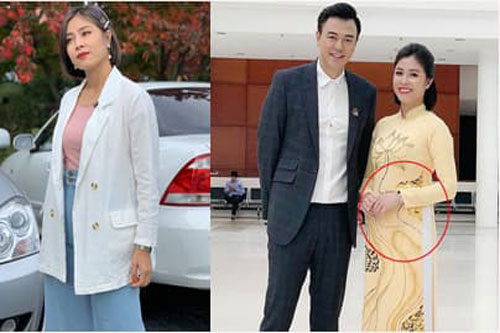 MC Hoàng Linh lộ bụng lùm lùm, dính nghi vấn có bầu với người chồng thứ 2