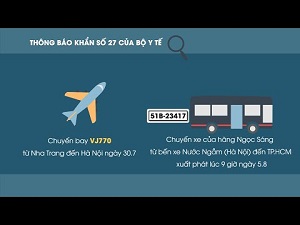 Bộ Y tế ra thông báo khẩn tìm những hành khách đi chuyến bay VJ770 từ Nha Trang đi Hà Nội ngày 31/7