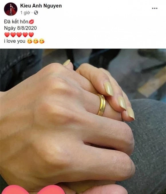 NSƯT Kiều Anh bất ngờ tuyên bố đã kết hôn.