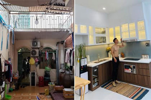 Ngôi nhà cải tạo đẹp ngoài sức tưởng tượng, hút hơn 30 nghìn like của trai đẹp body sáu múi
