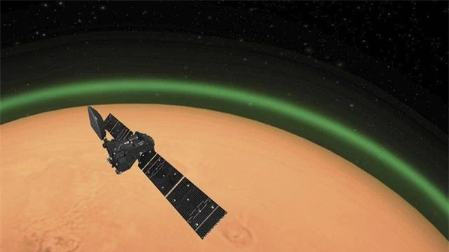 Xuất hiện quầng sáng xanh trên sao Hỏa - 1