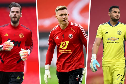 De Gea, Henderson hoặc Romero (từ trái sang) sẽ phải chia tay M.U trong Hè này?