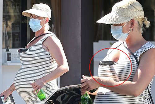 Bà bầu Katy Perry mang bình xịt hơi cay phòng vệ