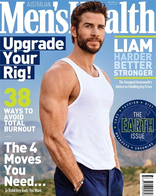 Liam xuất hiện nóng bỏng trên tạp chí Men’s Health tháng 4/2020, tiết lộ rằng anh đã tái thiết cuộc sống mới ở Australia.