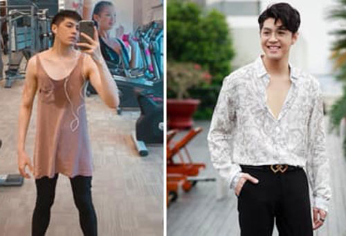 Đi tập gym, Noo Phước Thịnh khiến dân mạng 'hết hồn' vì tưởng đang mặc váy