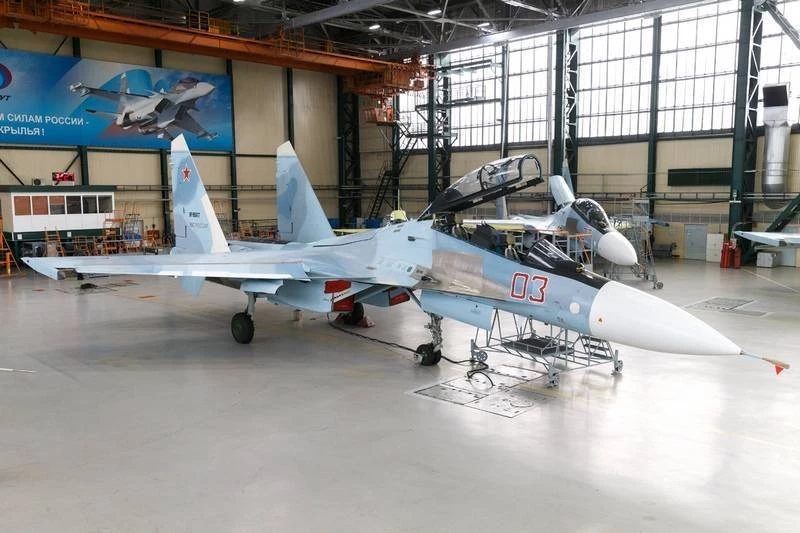 Tiêm kích đa năng Su-30SM do tổ hợp chế tạo hàng không Irkutsk sản xuất. Ảnh: Topwar.