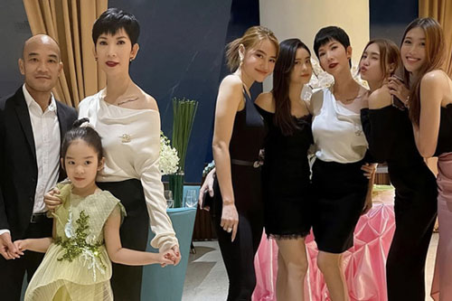 Xuân Lan đón tuổi 42 bên chồng con, bạn bè