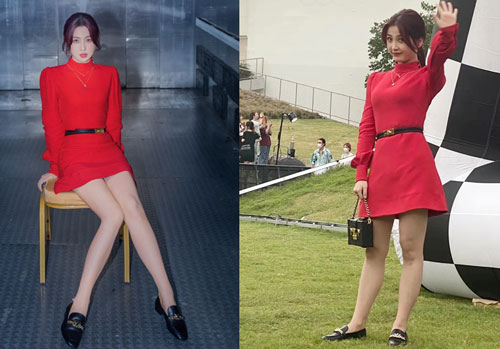 Ngu Thư Hân bị chê chân xấu, khác hẳn hình photoshop